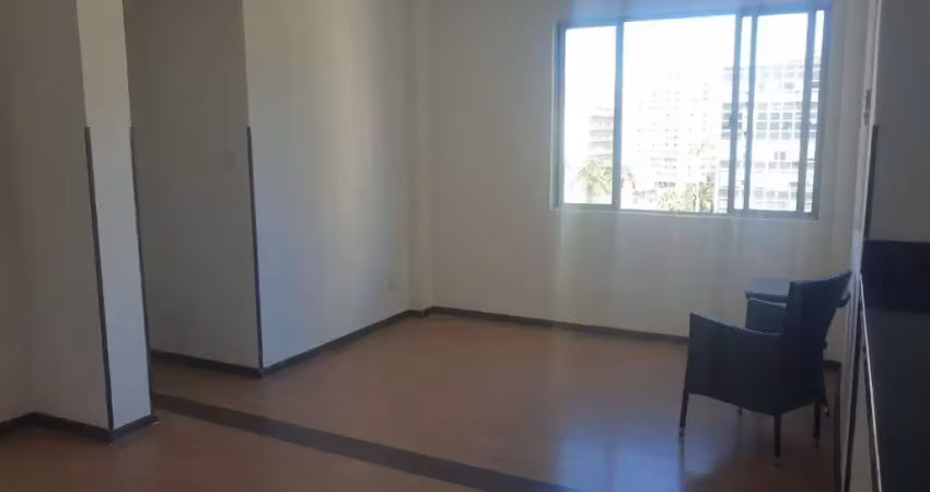Apartamento gonzaga santos de frente vista livre, andar alto e conceito aberto dois quartos e vaga
