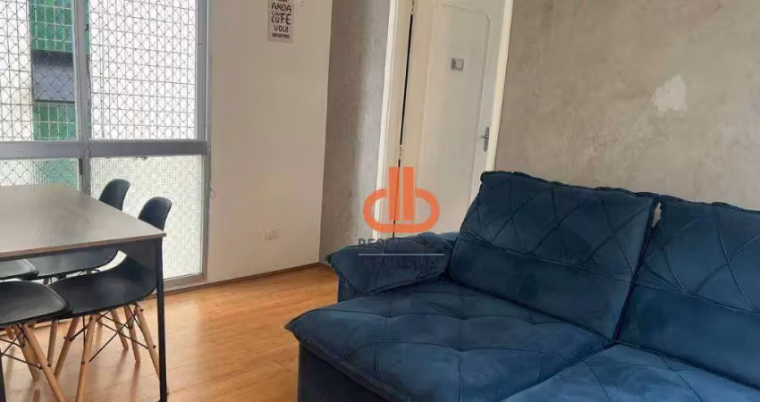 Apartamento com um quarto para alugar, 60 m² por r$ 3.502/mês - boqueirão - santos/sp