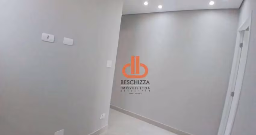 Apartamento de um dormitório com sacada - reformado -  gonzaga, santos