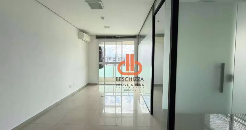 Sala para alugar, 48 m² por r$ 5.329,03/mês - boqueirão - santos/sp