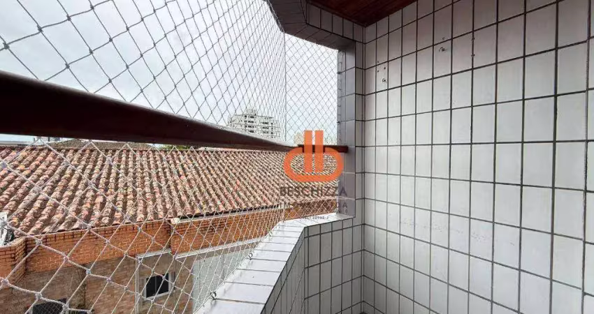 Apartamento com 1 dormitório à venda, 48 m² por r$ 270.000 - marapé - santos/sp