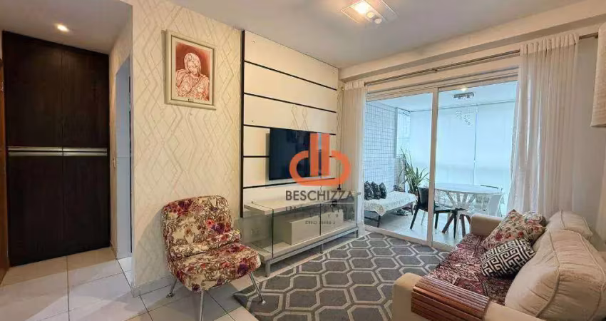 Apartamento com 2 suítes para alugar, 78 m² por r$ 7.000/mês - gonzaga - santos/sp