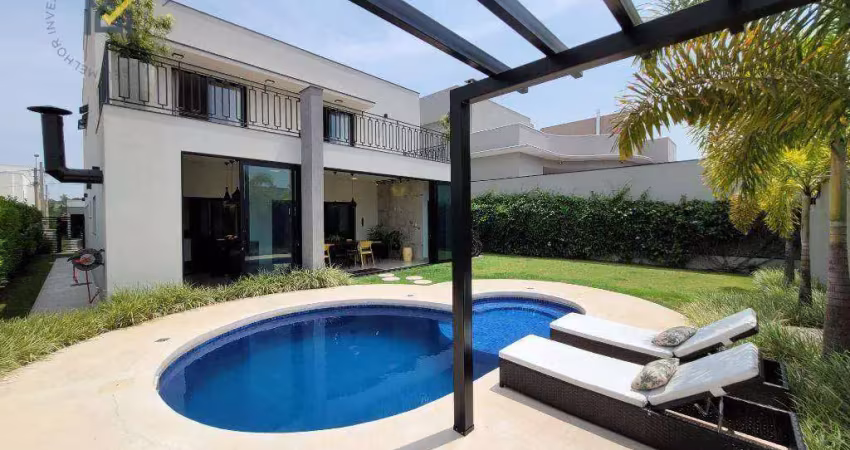 Casa em condominio com 3 dormitórios à venda, 302 m² por r$ 2.400.000 - condominio portal dos bandeirantes - salto/sp