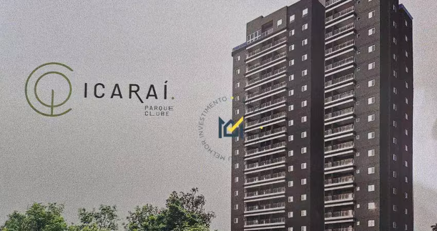 Apartamento com 3 dormitórios à venda, 75 m² por r$ 520.000,00 - condomínio icaraí parque clube - salto/sp