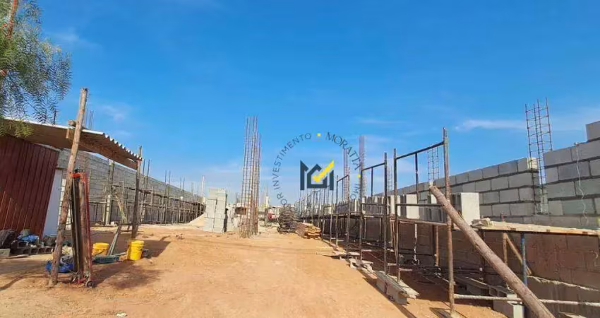 Galpão em construção para alugar, 449 m² por r$ 9.000/mês - central parque - salto/sp