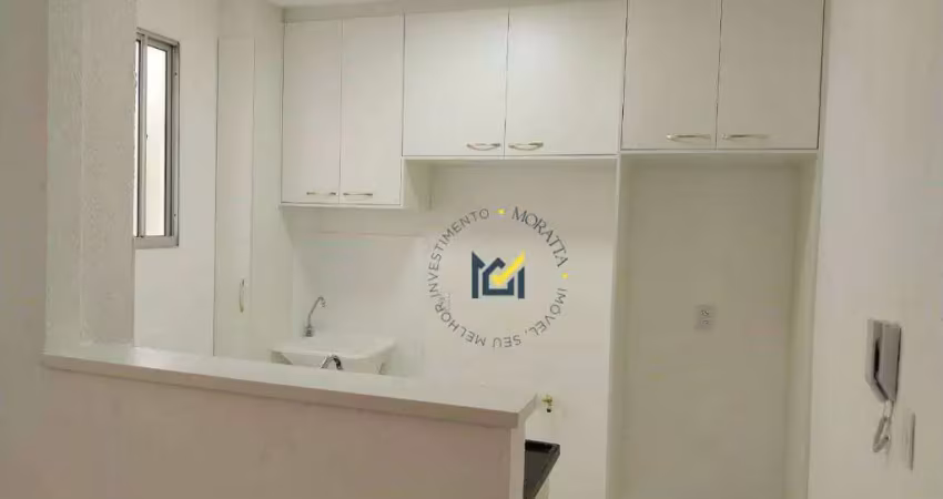 Apartamento com 2 dormitórios para alugar, 42 m² por r$ 1.708,00/mês - condomínio parque solar dos pássaros - salto/sp