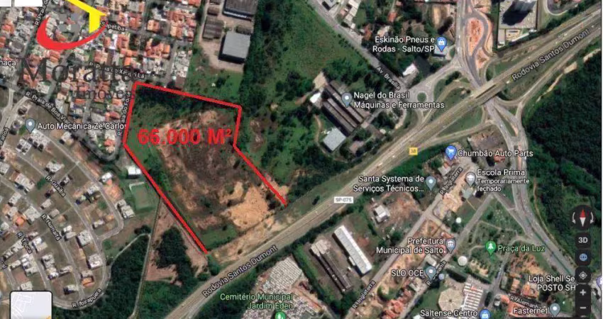 Terreno à venda, 66000 m² por r$ 18.500.000,00 - distrito industrial ii - salto/sp
