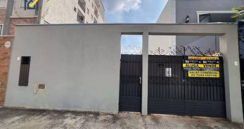 Salão, 153 m² - venda por r$ 848.000,00 ou aluguel por r$ 3.500,00/mês - itu novo centro - itu/sp