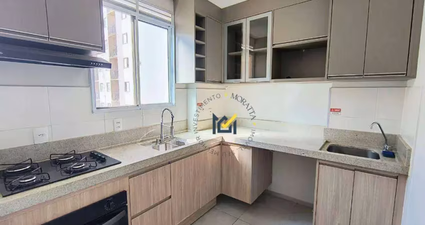 Apartamento com 2 dormitórios para alugar, 42 m² por r$ 1.800,00/mês - residencial sollare - salto/sp