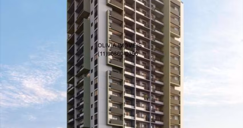 Apartamento studio residencial com 27mts, com terraço, na melhor localização do eixo Brooklin Berrini.