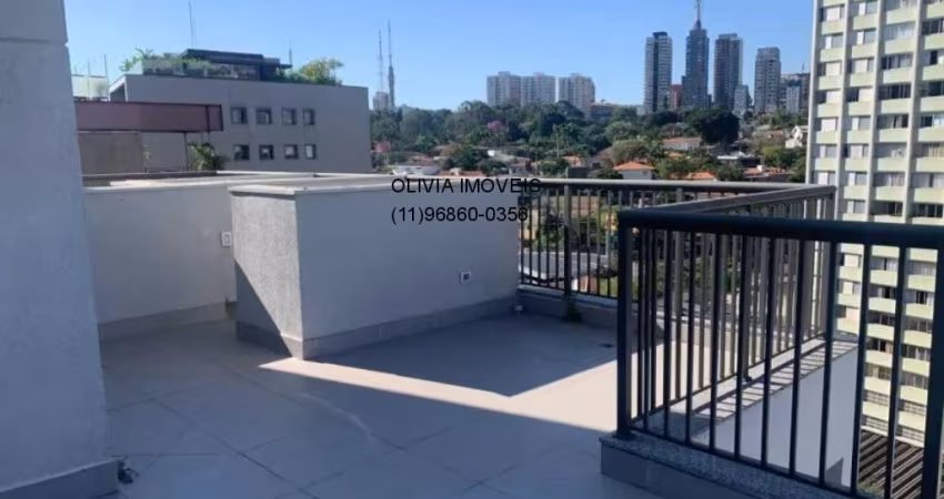 Apartamento duplex com 74Mts com 1 dormitório, infra para jacuzzi e churrasqueira, terraço, na Vila Madalena.