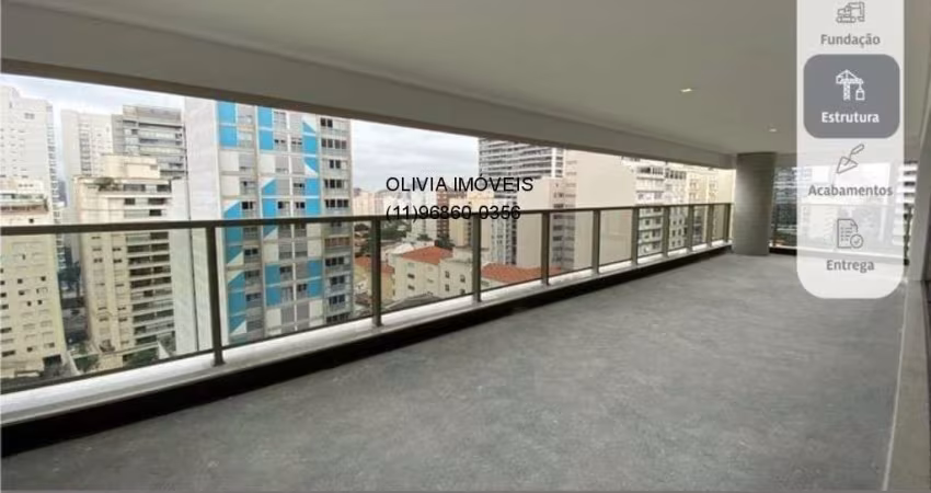Apartamento à venda em São Paulo-SP, Cerqueira César: 4 quartos, 2 suítes, 2 salas, 5 banheiros, 3 vagas de garagem, 213,50m² de área.
