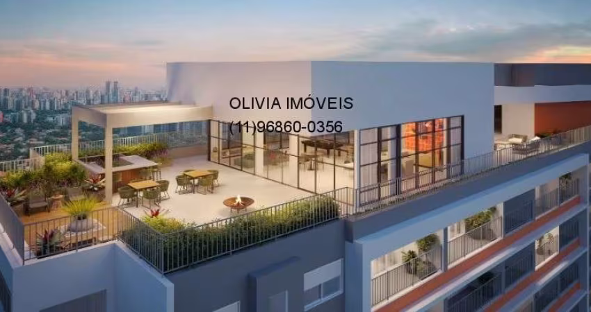 Apartamento a venda com 40mts, 2 quartos, terraço na Vila Mariana a 500m da ESPM e Belas Artes
