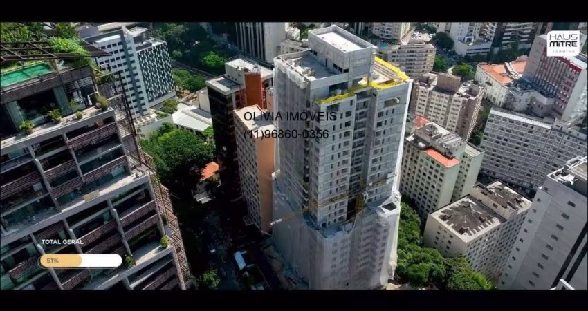 Apartamento a venda no Jardins com 132 m², 3 suítes, varanda gourmet, wc de serviço, 2 vagas no Jardins