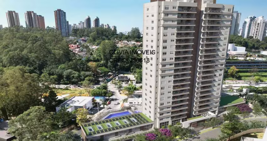 Apartamento a venda com 94mts, 3 dormitórios, 1 suíte, sala ampla integrada ao terraço,  2 vagas na vila andrade.