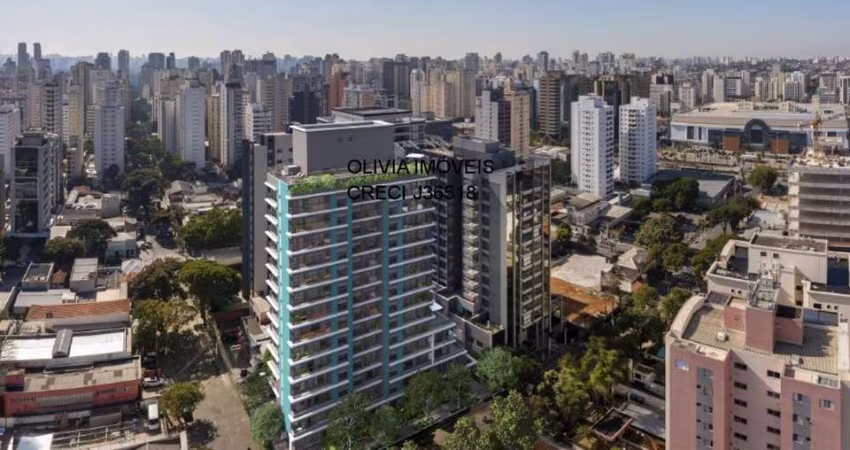 Apartamento com 66Mts 2 suítes, sala, cozinha, lavabo, terraço, 3min a pé do metrô Eucaliptos e ao lado do Shopping Ibirapuera.