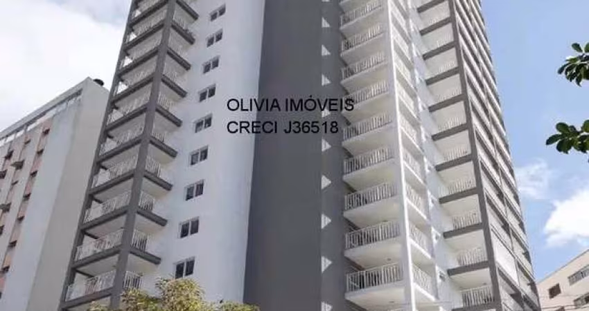 Studio Residencial de 27mts, 1 dormitório, cozinha, 1 wc, varanda a 300m do Metrô Ana Rosa na Vila Mariana