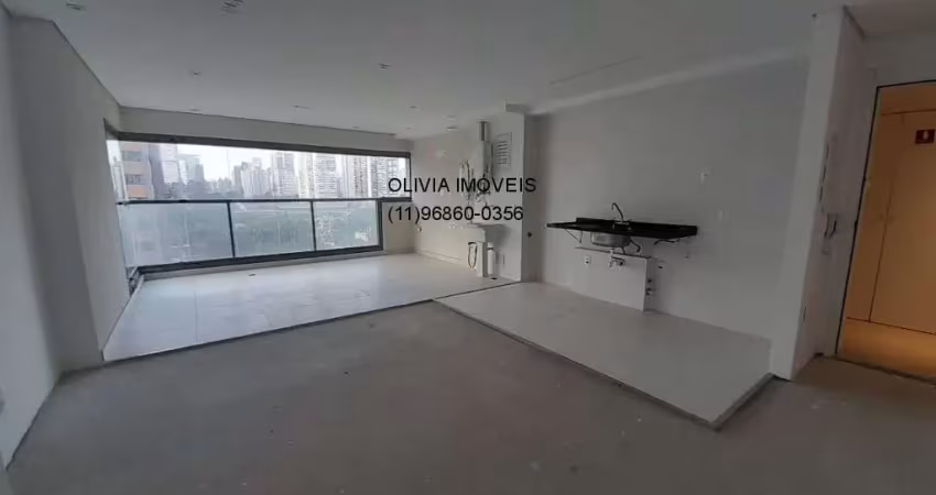Apartamento a venda com 77mts, 2 suítes, lavabo, sala ampla integrada ao terraço, 1 vaga demarcada no brooklin