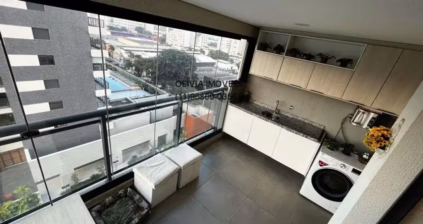 Apartamento mobiliado de 62mts, 2 dormitórios, terraço, 1 vaga na vila leopoldina.