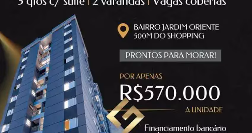 Apartamento à venda no condomínio raro residence jardim oriente *últimas unidades*