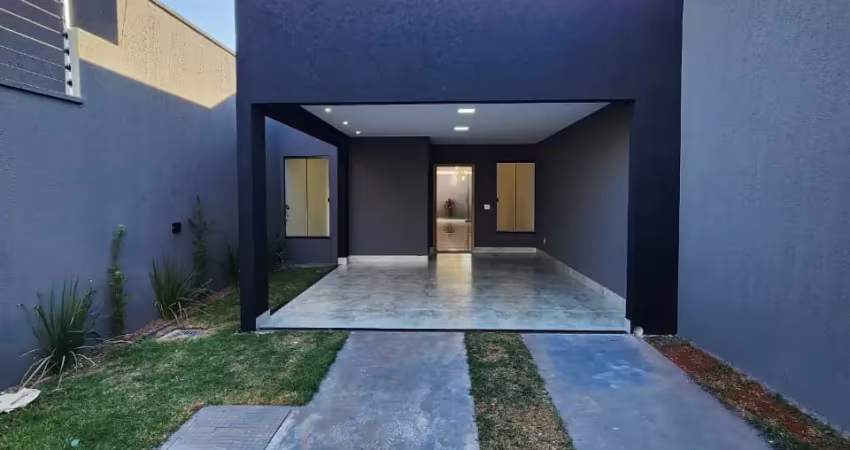 Casa térrea de alto padrão, 130m² de área construída, 3 quartos, sendo 1 suíte em senador canedo
