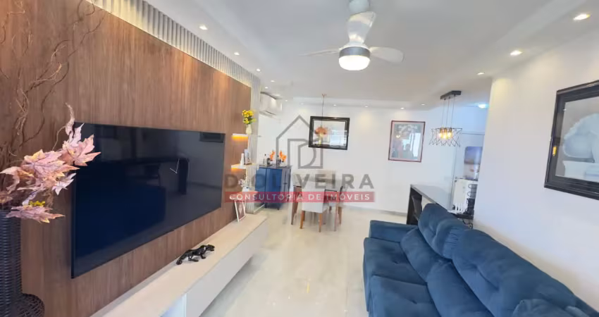 Apartamento com sacada gourmet de 79m² em itanhaém- peruíbe - sp