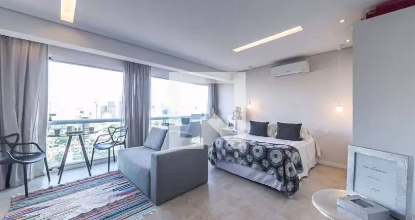 Kitnet / stúdio para aluguel - brooklin, 1 quarto,  50 m² - são paulo