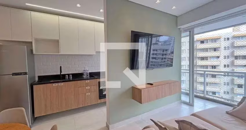 Apartamento para aluguel - gonzaga , 1 quarto,  40 m² - santos