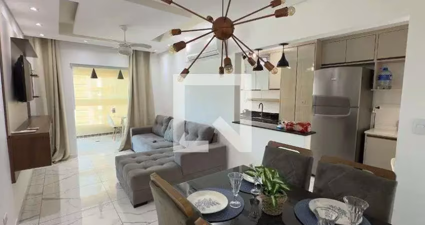 Apartamento para aluguel - boqueirão, 2 quartos,  75 m² - praia grande