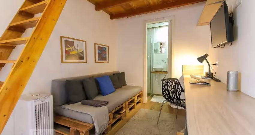 Kitnet / stúdio para aluguel - brooklin, 1 quarto,  30 m² - são paulo