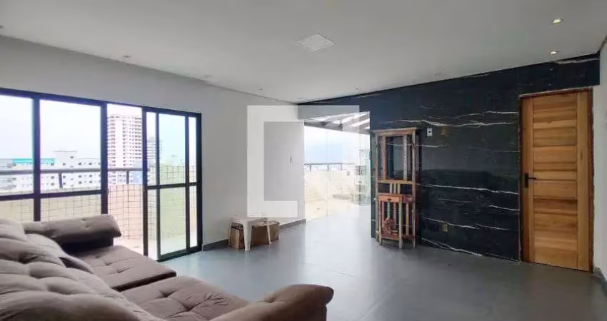 Cobertura para aluguel - maracanã, 2 quartos,  120 m² - praia grande