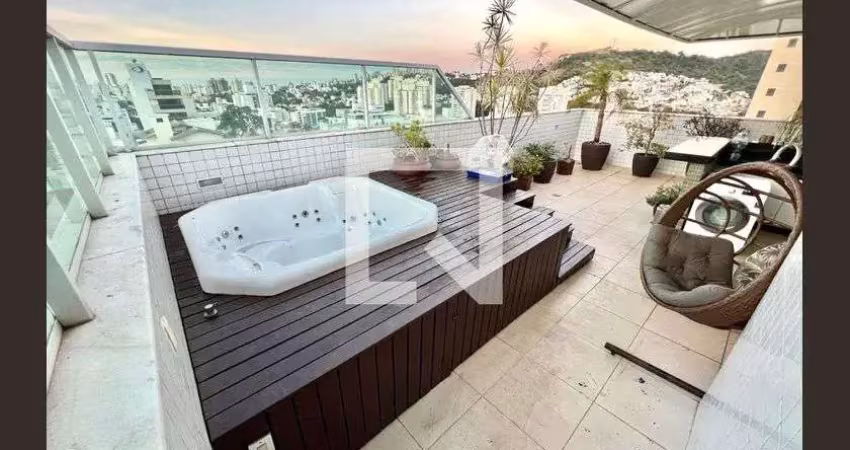 Cobertura para aluguel - castelo, 4 quartos,  243 m² - belo horizonte