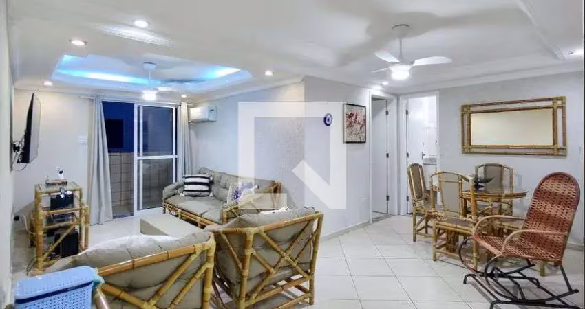 Apartamento para aluguel - guilhermina, 1 quarto,  65 m² - praia grande