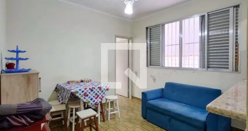 Kitnet / stúdio para aluguel - vila tupi, 1 quarto,  28 m² - praia grande