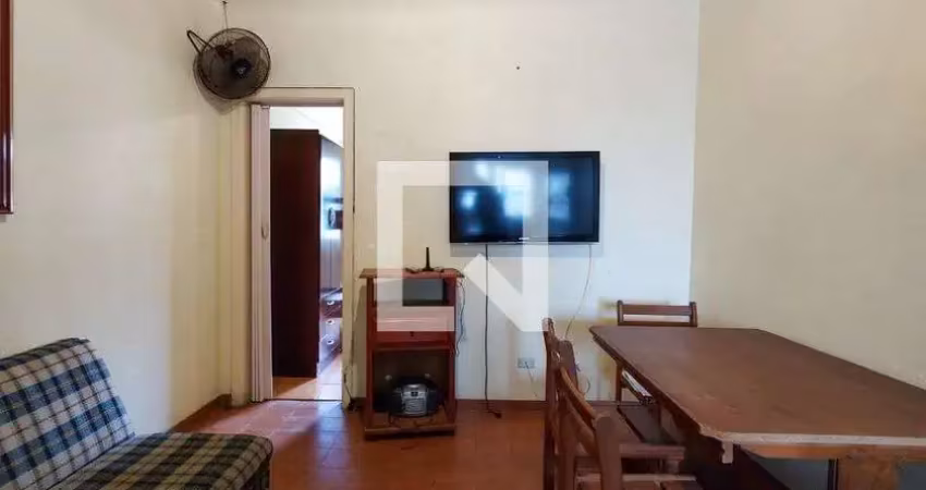 Apartamento para aluguel - guilhermina, 1 quarto,  34 m² - praia grande