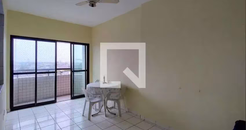 Apartamento para aluguel - maracanã, 1 quarto,  58 m² - praia grande