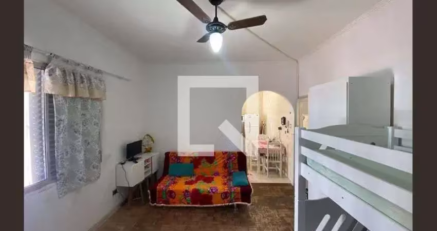 Apartamento para aluguel - guilhermina, 1 quarto,  40 m² - praia grande