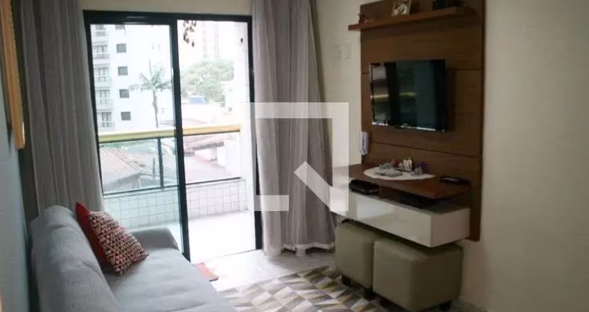Apartamento para aluguel - vila caiçara, 1 quarto,  47 m² - praia grande