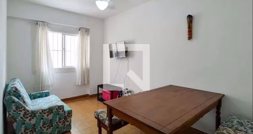 Apartamento para aluguel - maracanã, 1 quarto,  55 m² - praia grande