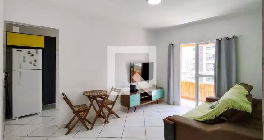 Apartamento para aluguel - canto do forte, 1 quarto,  48 m² - praia grande