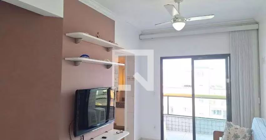 Apartamento para aluguel - vila caiçara, 1 quarto,  66 m² - praia grande