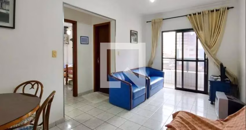 Apartamento para aluguel - guilhermina, 1 quarto,  80 m² - praia grande