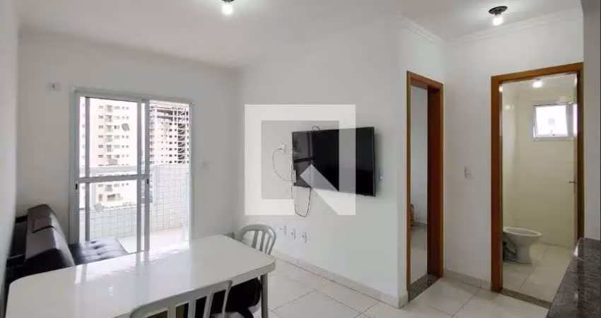 Apartamento para aluguel - aviação, 1 quarto,  45 m² - praia grande