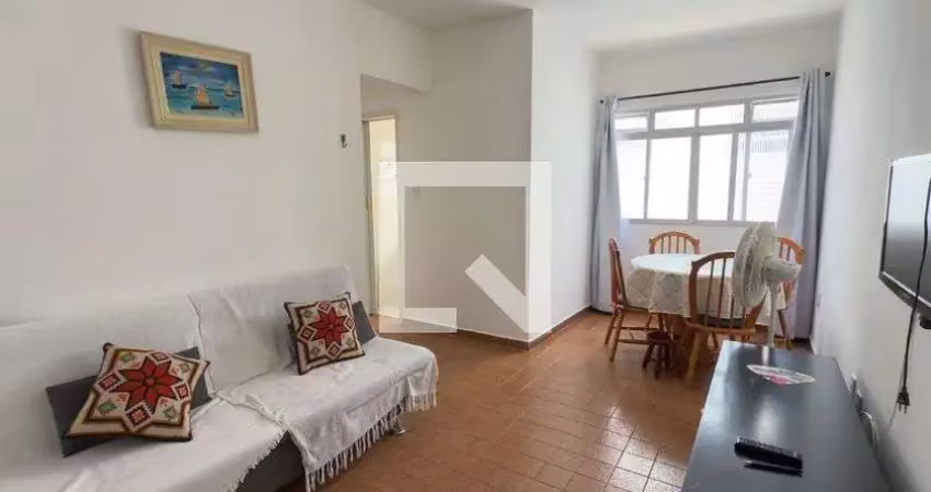 Apartamento para aluguel - guilhermina, 1 quarto,  65 m² - praia grande