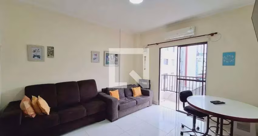Apartamento para aluguel - guilhermina, 1 quarto,  47 m² - praia grande