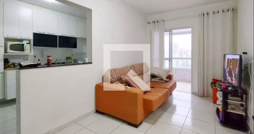 Apartamento para aluguel - guilhermina, 1 quarto,  55 m² - praia grande
