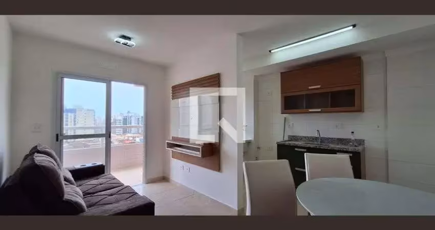 Apartamento para aluguel - guilhermina, 2 quartos,  55 m² - praia grande