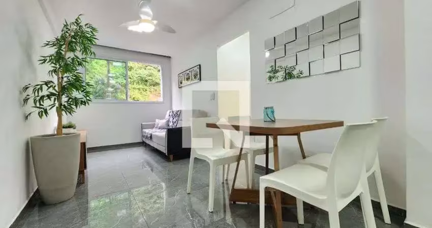 Apartamento para aluguel - marapé, 1 quarto,  45 m² - santos