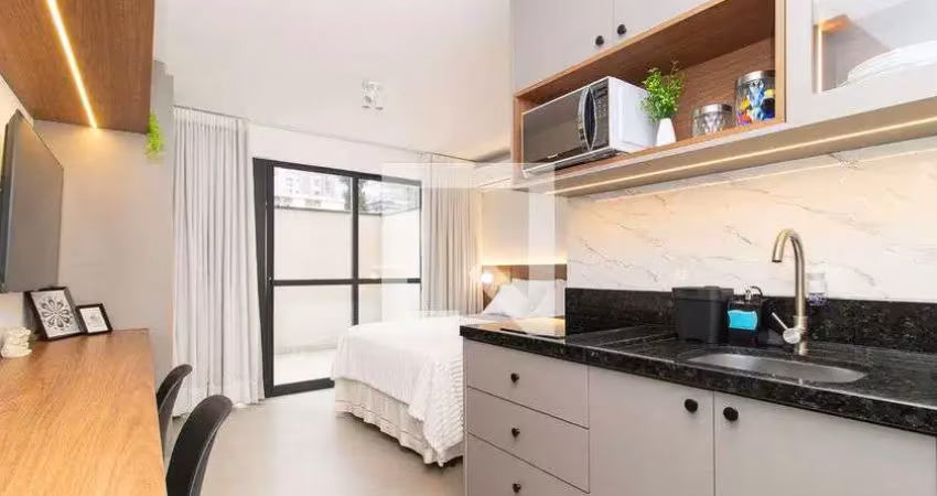 Kitnet / stúdio para aluguel - água verde, 1 quarto,  21 m² - curitiba