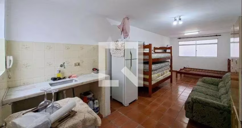 Kitnet / stúdio para aluguel - aviação, 1 quarto,  35 m² - praia grande